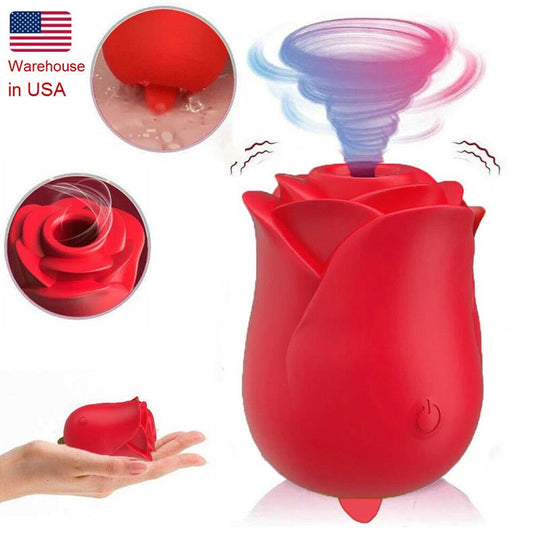 Fast Free Shipping From USA Warehouse Rose Toys Sucking Vibrator Sex Toys for Woman Clit Sucker Nipple Stimulator Xxx Vidoes%