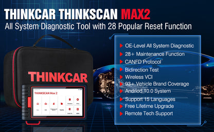 Upgrade of Thinkscan Max2 Free Lifetime Update Scanner Automotivo OBD2  ThinkScan Max2 Diagnostic Machine