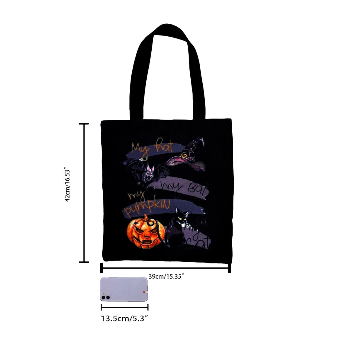 Wholesale Halloween Decorative Gifts Kids Tote Bag Children'S Candy Gift Canvas Bag for Halloween Party