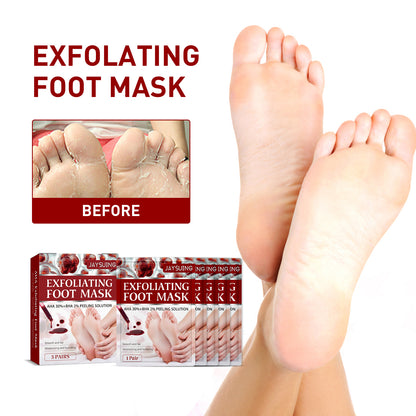 Jaysuing Fruit Acid Exfoliating Foot Mask Moisturizing and Rejuvenating Callus Removal Exfoliating Dead Skin Hydrating Moisturizing Foot Care