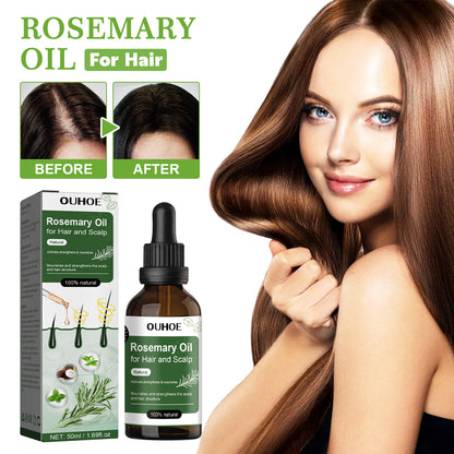 OUHOE Hair Care Rosemary Oil Anti-Hair Loss Nourishing Strengthening Hair Care Oil