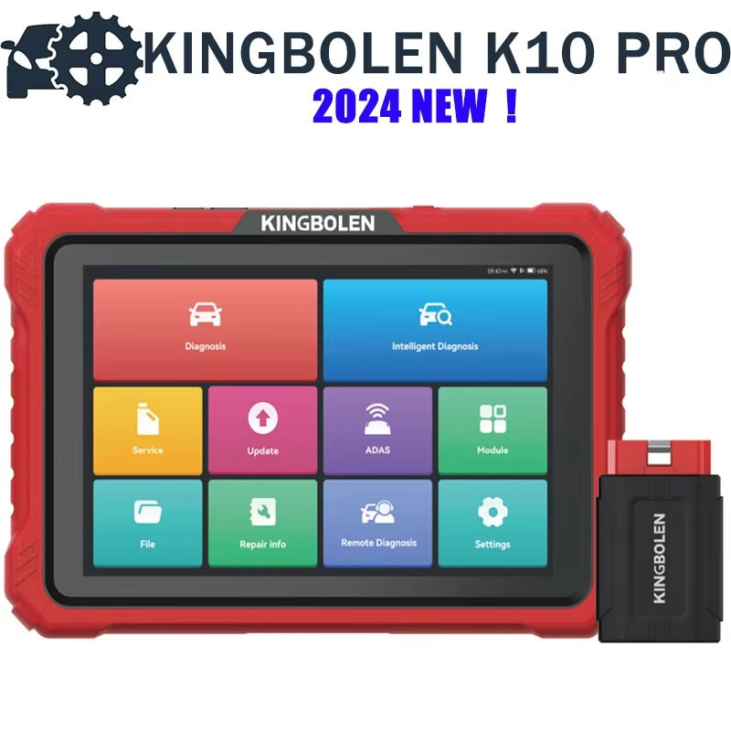 Kingbolen 2025 K10 PRO Full System Bi-Directional Automotive ECU Coding OBD2 EOBD Diagnostic Tool With 34 Resets Car Machine