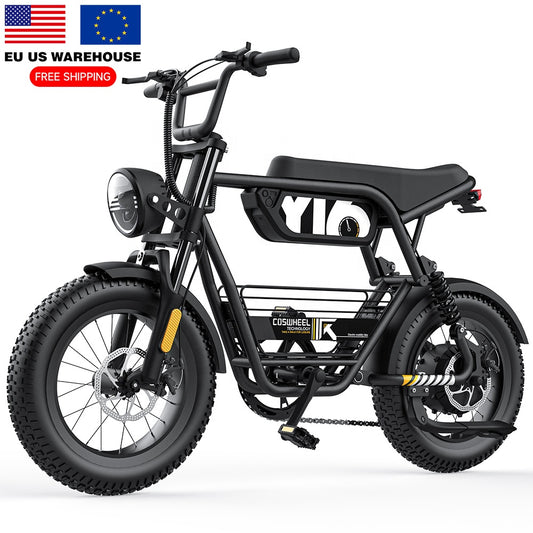 Us Eu Warehouse Ready Stock Electric Bikes 48v 750w 45km/h Ebike 16" Fat Tire E-Bike 1000w Electric Bicycle Adult Hybrid Fatbike