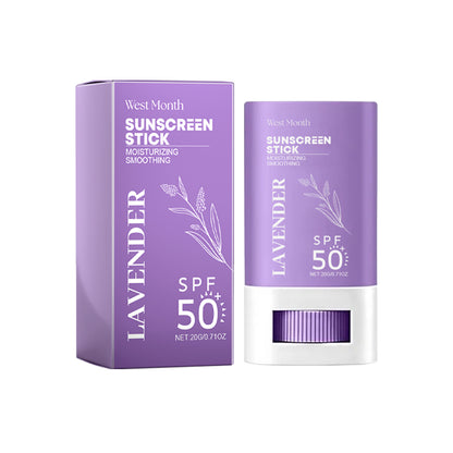 West&Month UV Protective Cream Lavender Outdoor Isolation Sunburn Refreshing Non-Sticky Skin Protective Cream