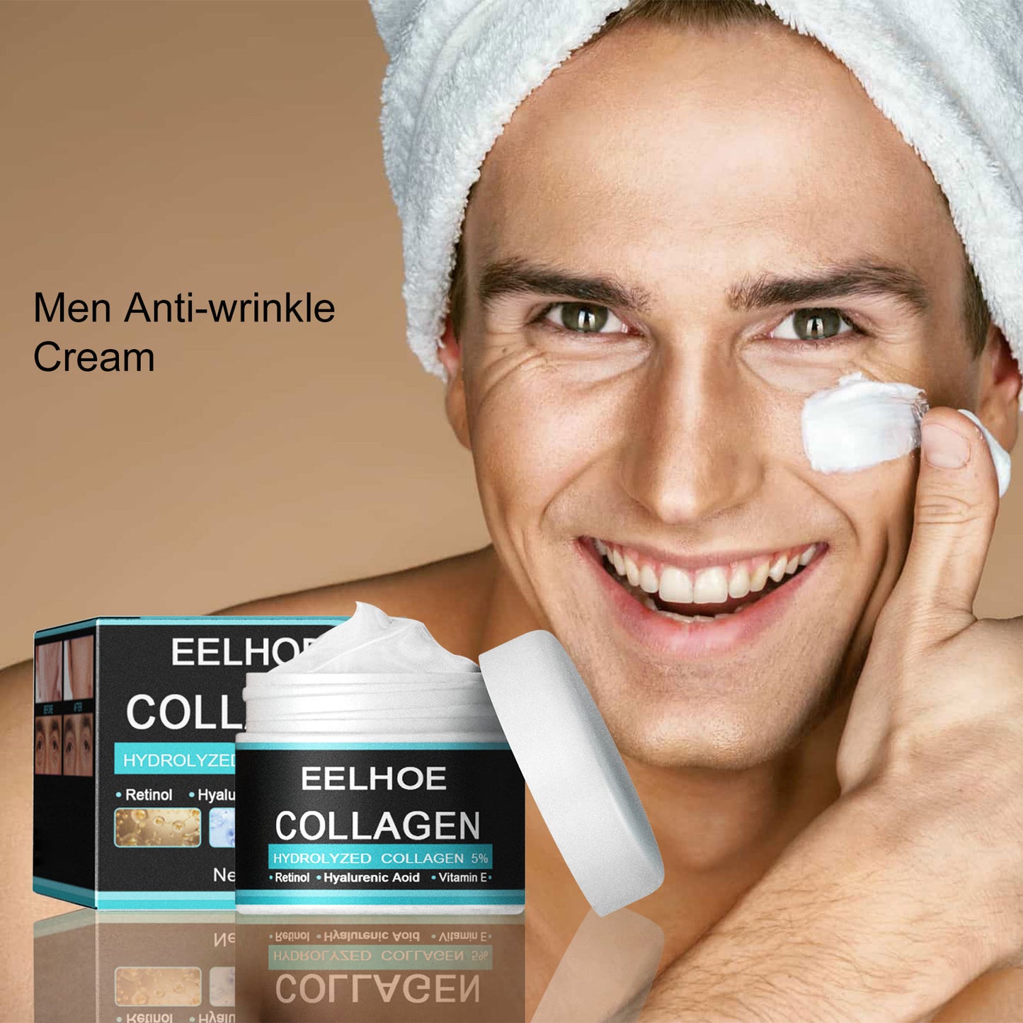 EELHOE Men's Cream Gentle Hydrating Moisturizing Facial Repair Firming Skin Hydrated Radiant Skin Care Cream