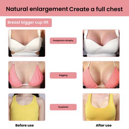 EELHOE Breast Massage Oil Breast Gentle Moisturizing Care Full and Firm Chest Plumping Massage Care