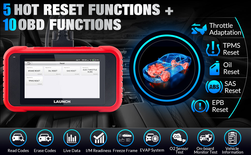 Launch 2025 X431 CRP129E 12V Automotive OBD2 WiFi/ BT Car Scanner Vehicle Diagnostic Tool for Car