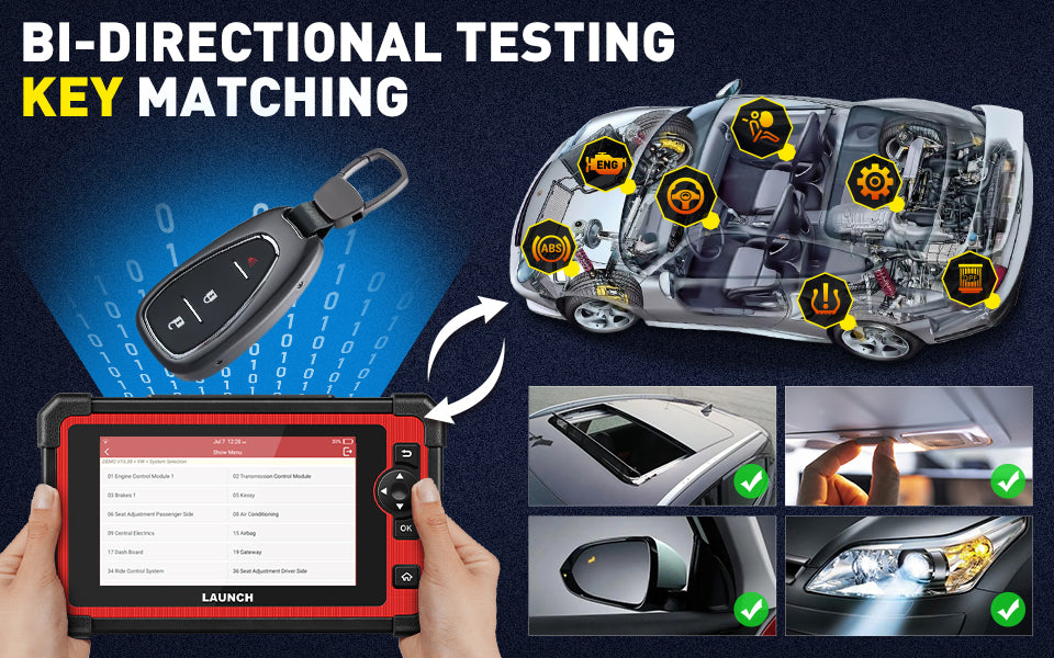 LAUNCH X431 CRP919E OE-Level Diagnostic ALL Systems 31+ Service Functions Bi-directional Control  ECU Coding Diagnostic Tool