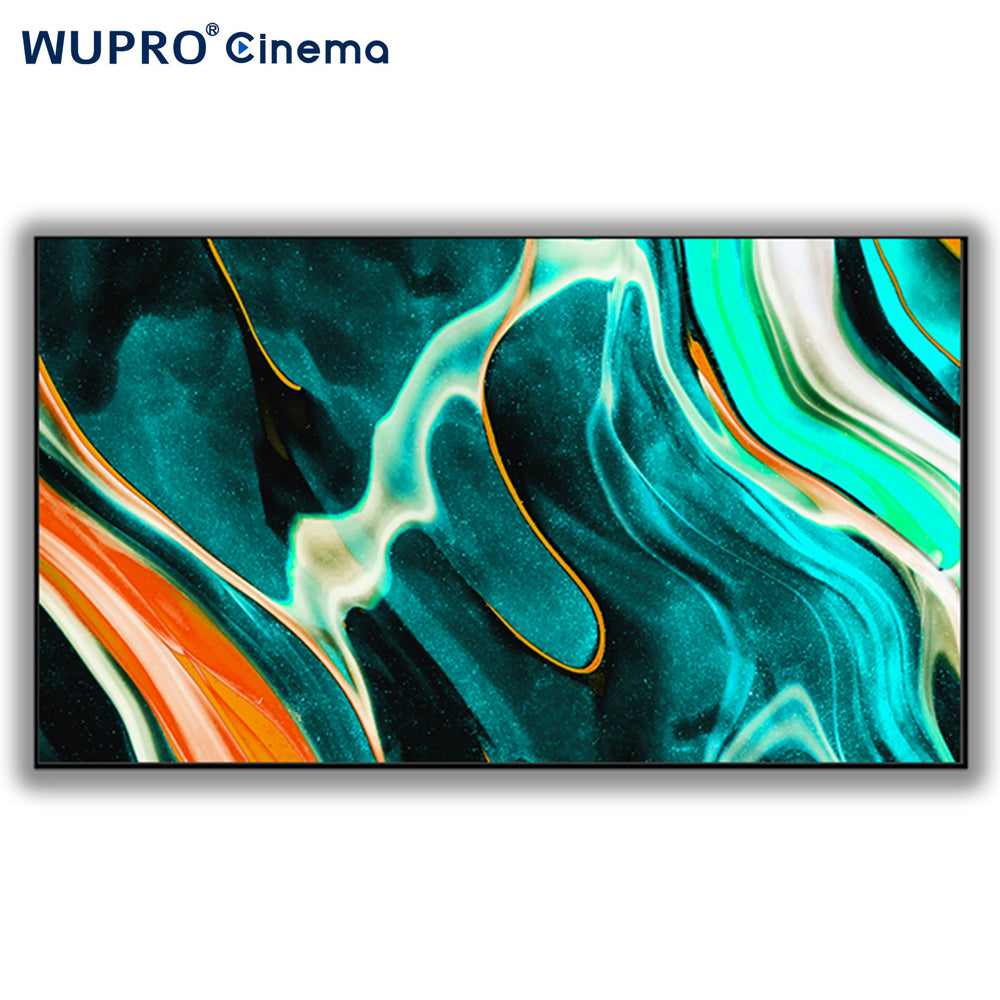 [US Warehouse] Wupro/OEM 100 Inch BSP Fixed Frame Projector Screen ALR  Home Cineme 4K UHD UST Projector Screen