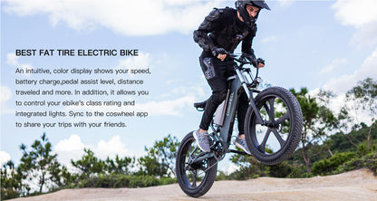 Coswheel T26 Velo Electrique Electric Bicycle E-bike Fatbike Electric City Hybrid Bike 1000w Stealth Bomber Electric Bike