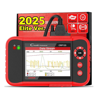 2025  X431 CRP123  V2.0 OBD2 EOBD Obd Diagnostic Scanner Auto DiagnosticBTool ObdII Crp123 Code Reader