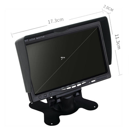 IPoster 7" 4 Split Car Reverse Monitor + 4* Car Rear/Side/Front View Cameras