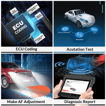 X431 PRO V5.0 Car Full System Diagnostic Tools Auto OBD OBD2 Scanner ECU Coding 37+ Reset Active Test