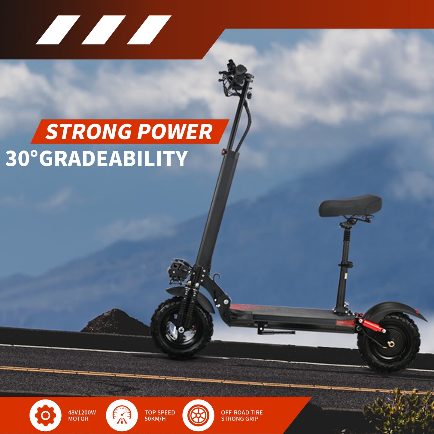 Factory Hot Sell 60km Long Range E-Scooters 800W 48V 15Ah Foldable Electric Powerful Scooter