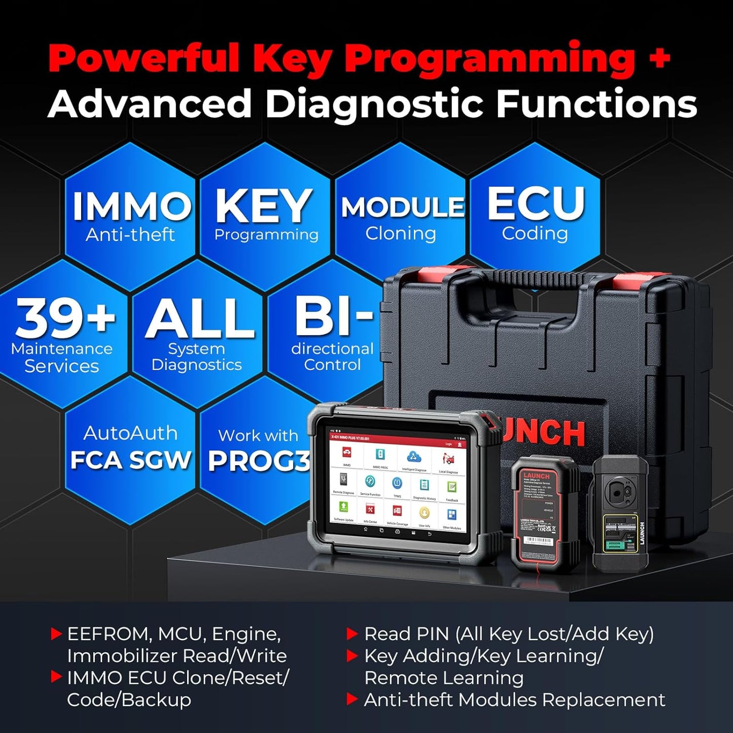 2025 New  X431 IMMO Plus Key Programmer Car Diagnostic Tools Auto OBD2 Scanner ECU Coding Active Test