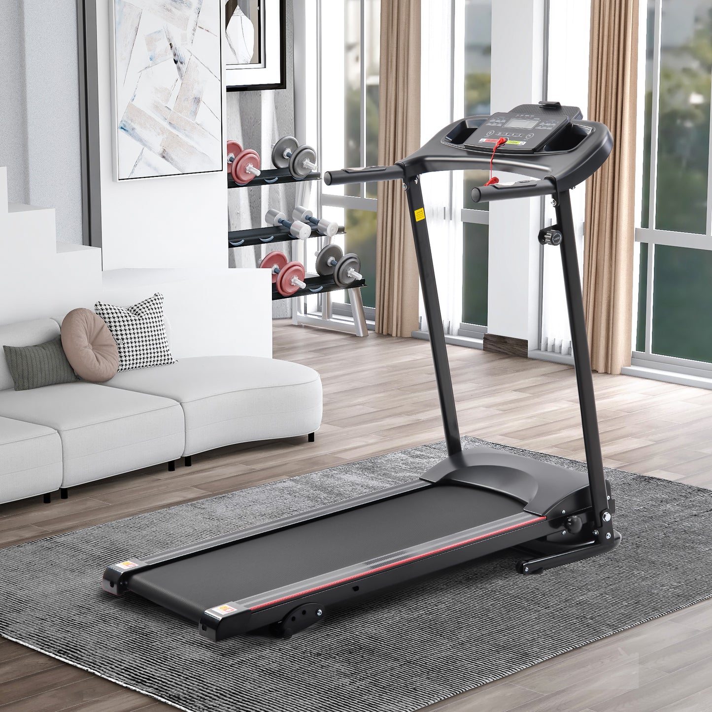 TOPKO in STOCK US WAREHOUSE Folding Treadmills with Incline Portable Electric Foldable Treadmill