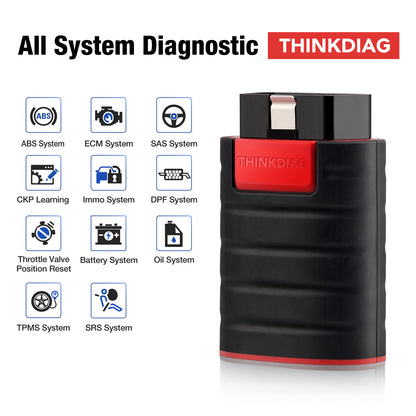 Scanner Automotriz Thinkdiag 4.0 New Version Full System 16 Reset Function All Software ECU Coding Obd2 Scanner Diagnostic Tool