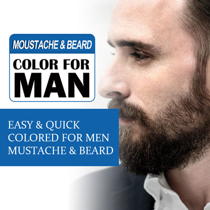 East Moon Beard Care Agent Quick Color Men's Hair Beard Split Ends Dryness Care Blackening Agent