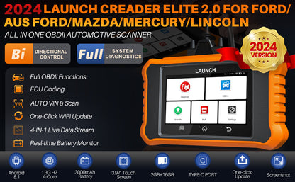 Launch CRE 2.0 for Ford Series Auto Diagnostic Tool Machine All System ECU Coding OBD2 Code Reader