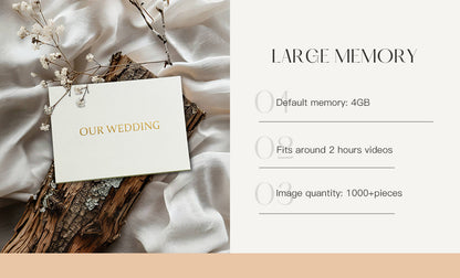 Custom OUR WEDDING GOLD FOIL 7 Inch IPS Video Book Wedding Linen Video Brochure Wedding Video Album