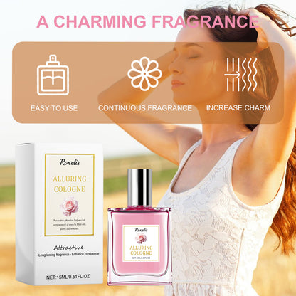 Pheromone Perfume Rose Fresh and Elegant Perfume Dating Atmosphere Gives off Charm Lasting Fragrance Perfume for Women