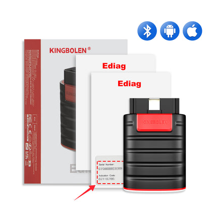 Kingbolen Ediag Old Version All Systems OBD2 Diagnostic Tools With 15 Resets Scanner ECU Coding Active Test All Software 1 Year