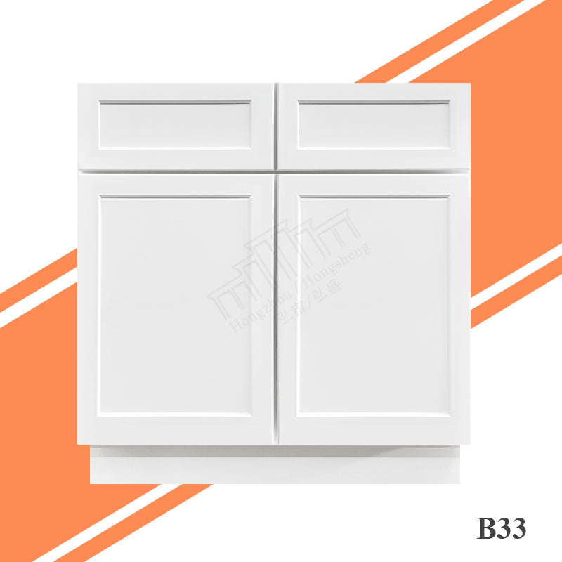 Ready to Ship American Warehouse B33-B36 in Stock RTA Kitchen Cabinets Free Shipping Affordable Solid Wood Cabinets for Remodel