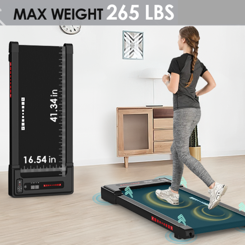 TOPKO in STOCK US WAREHOUSE PortabLe Mini Treadmill with Remote Control Bluetooth Max Weight Walking Pad