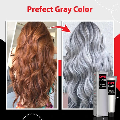 EELHOE Hairdressing Agent Granny Grey Hair Hairdressing Agent Trendy Hair Cream Easy to Color Hair Care Long Lasting Mild Not Hurt Hair