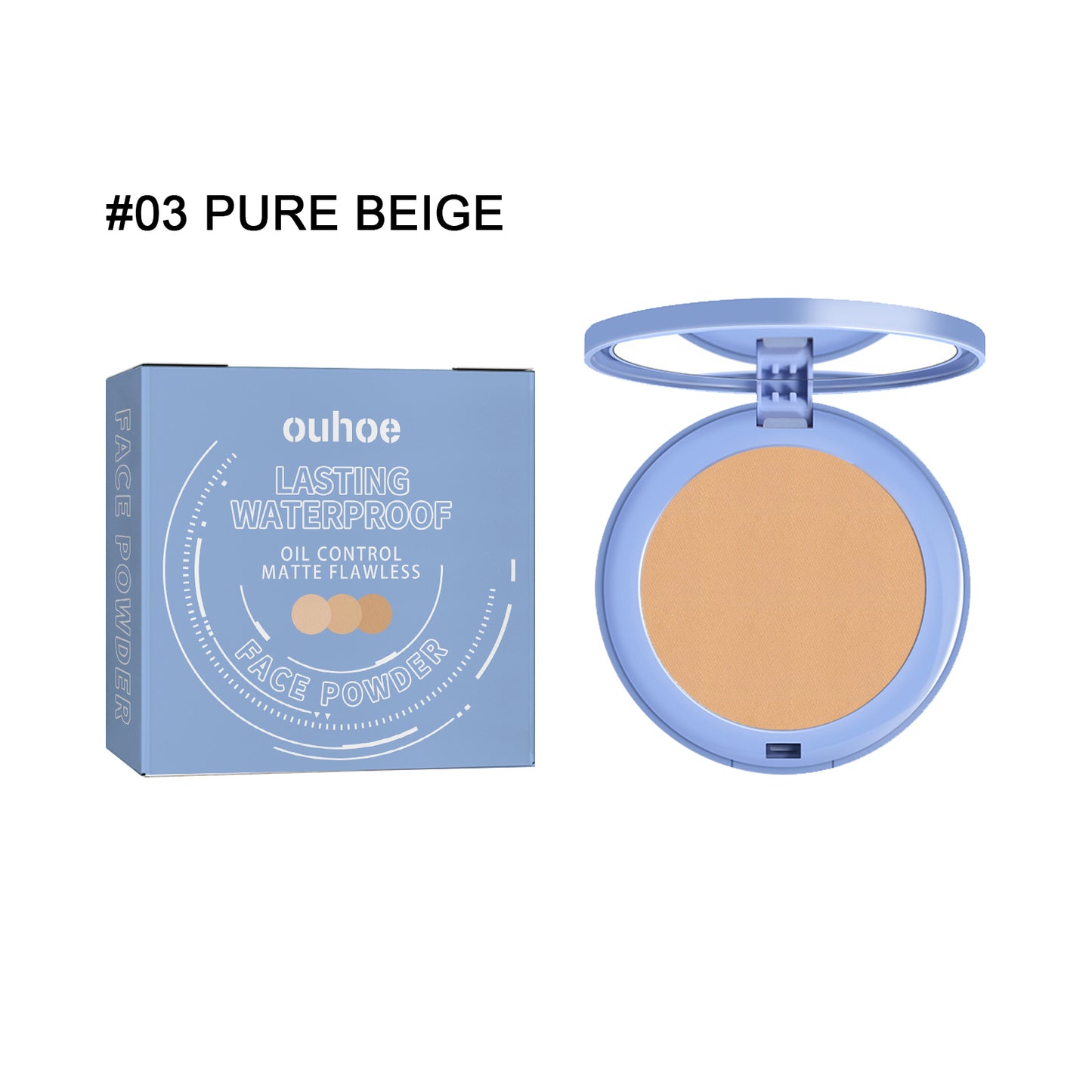 OUHOE Finishing powder Flawless Long-lasting Non-cakey Makeup Setting Powder Natural Lightweight Breathable Setting Powder