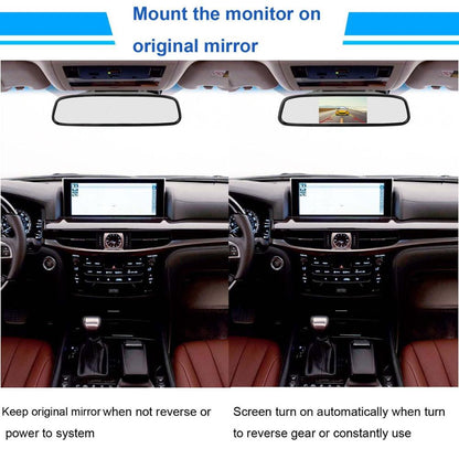 IPoster WiFi Rear View System With Cigarette Lighter Wireless Car Mirror Monitor License Plate Reverse Camera