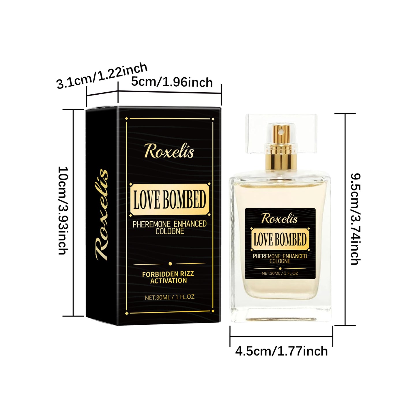 Roxelis Men's Pheromone Perfume Men's Cologne Perfume Long-lasting Light Fragrance Business Gentleman Fresh Charm Encounter Perfume