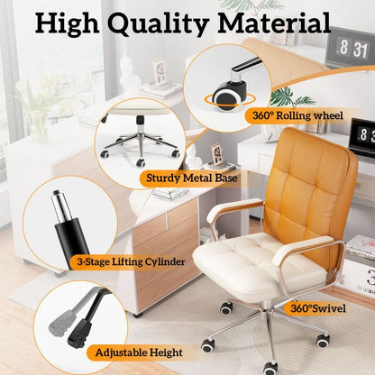 Modern Style Computer Desk Office Chair Leather Swivel Lift Training Student Study Chair Cheap Executive Office Metal Chair