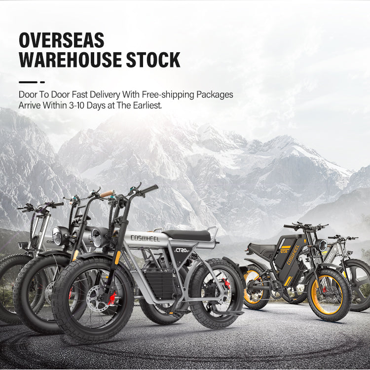 US Warehouse 1500W Power Road Electric Dirt Bike Factory Suppliers 25Ah Lithium Battery Fat Ebike 48V 1000W Electric Hybrid Bike