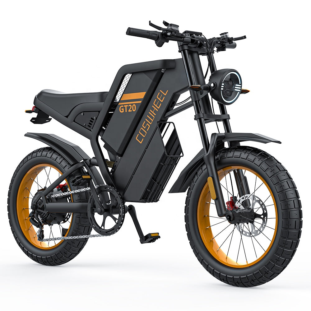 US Warehouse COSWHEEL GT20 E-bike Electric Bicycle Mountain Bike Full Suspension Ebike Hybrid Bike Stealth Bomber Electric Bike