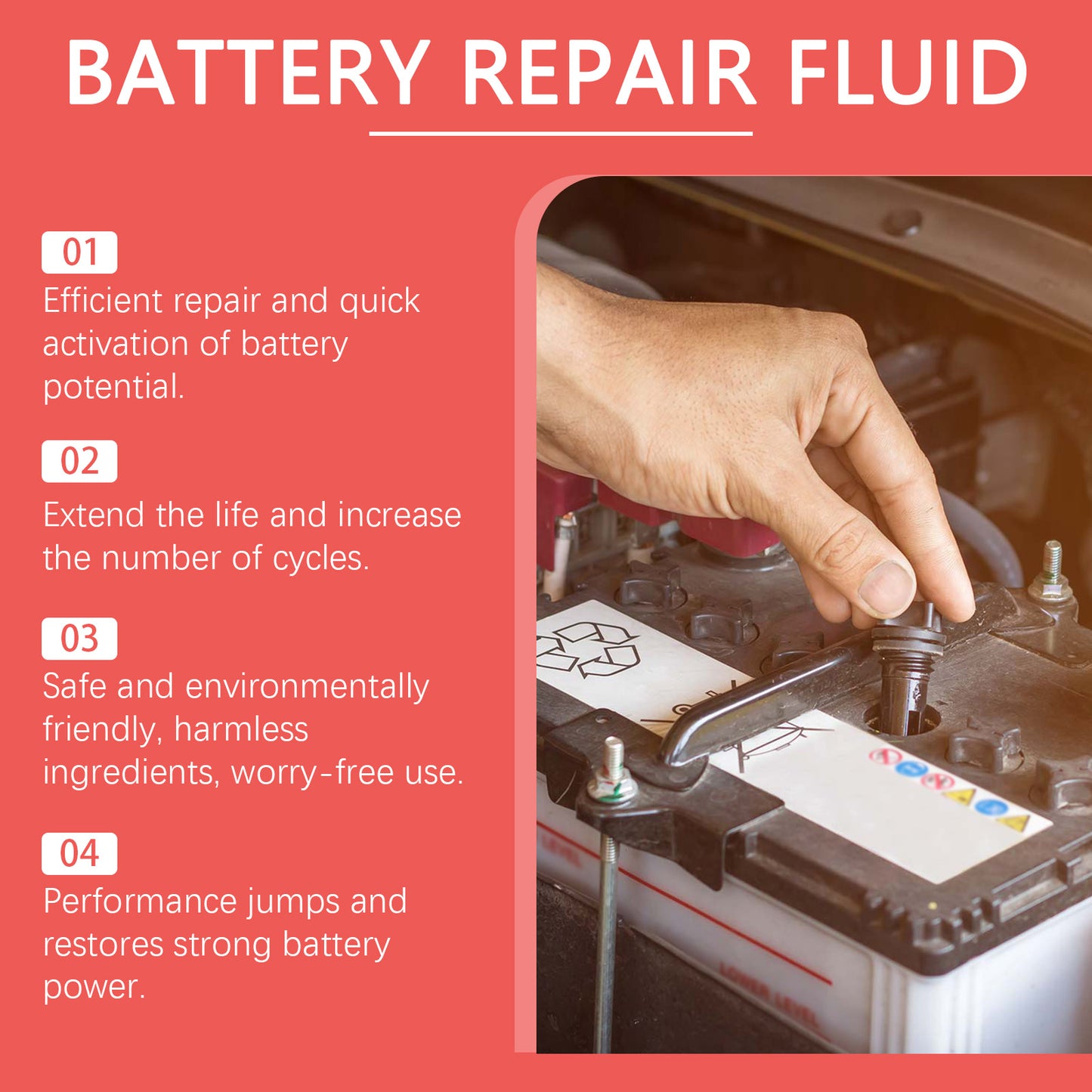 Rayhong Electric vehicle battery repair fluid Cleaning Improve Performance Maintenance Maintenance Battery Repair Essence