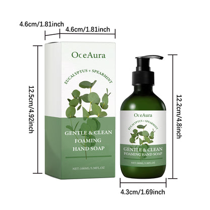 OceAura Eucalyptus Mint Hand Sanitizer Hand Gentle Cleansing Decontamination Moisturizing and Nourishing Skin Skin Cleansing