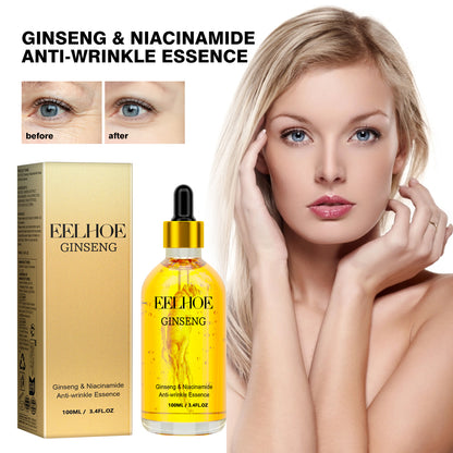 EELHOE Ginseng Facial Essence Moisturizing Hydrating Soft and Hydrated Easy Absorption Refreshing Facial Moisturizing Essence