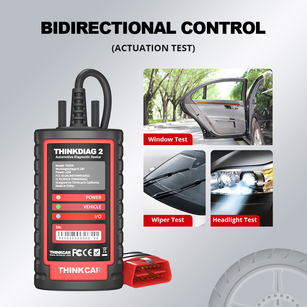 Thinkcar THINKDIAG 2 Full System OBD2 Code Reader With 16 Reset Functions for Android/IOS Phone&Tablet Diagnostic Tool