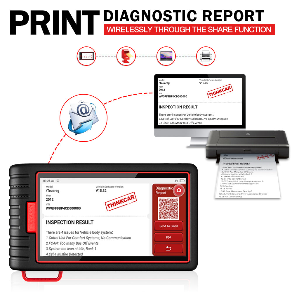 ThinkScan Max 2 Full System Diagnostic Tool Support CANFD for G-M 2025 AF DPF IMMO 28 Reset OBD2 Scanner