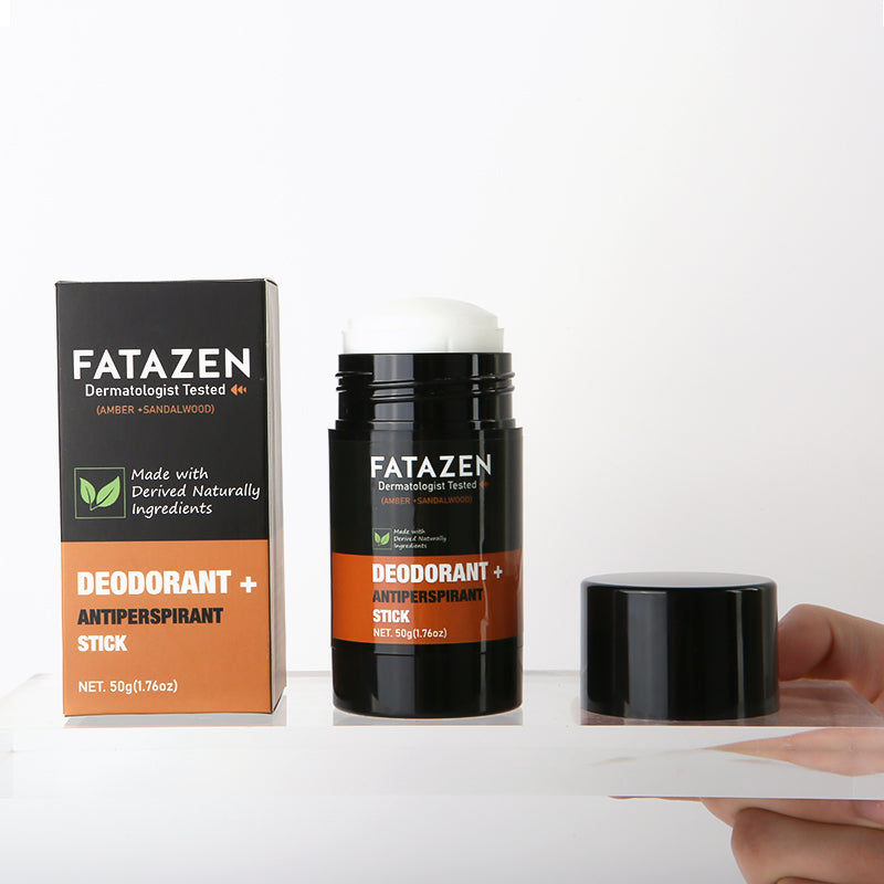 FATAZEN Wholesale Herbal Deodorant Antiperspirant Stick Body Natural Vegan Sandal Amber Sweat Odor Balm Deodorant Stick