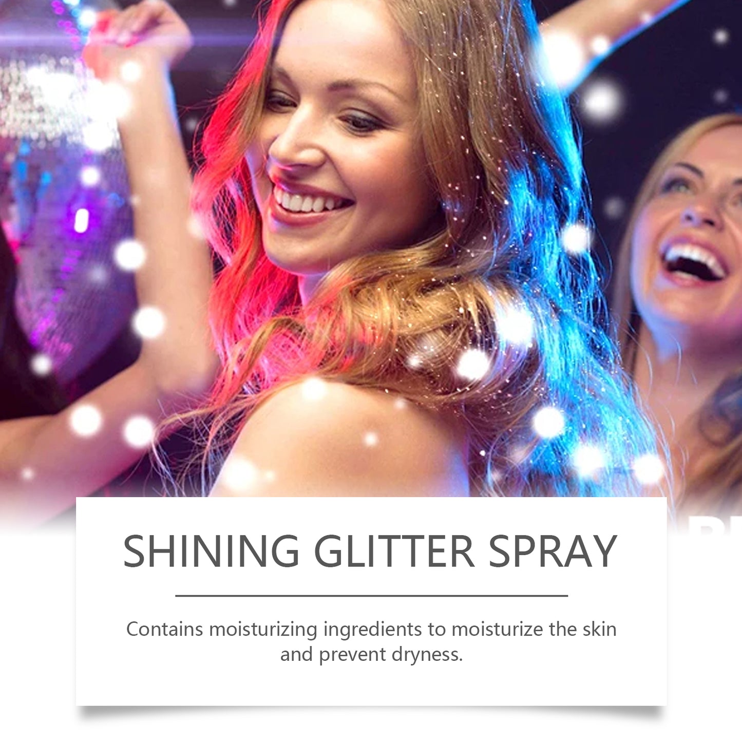 EELHOE Highlighting Glitter Spray Shimmer Spray Highlight Spray Natural Three-dimensional Long-lasting Brightening Glitter Powder