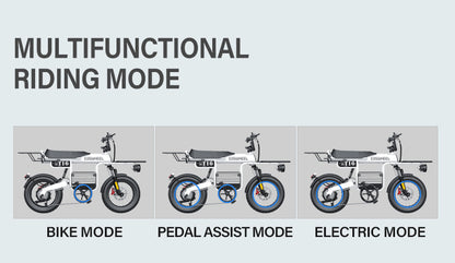 Coswheel T16 Electric Bike for Adults Teens 1000W Motor 28mph 70+Miles E Bike 48v 20Ah Battery Ebik 7 Speed Gear Dual Suspension