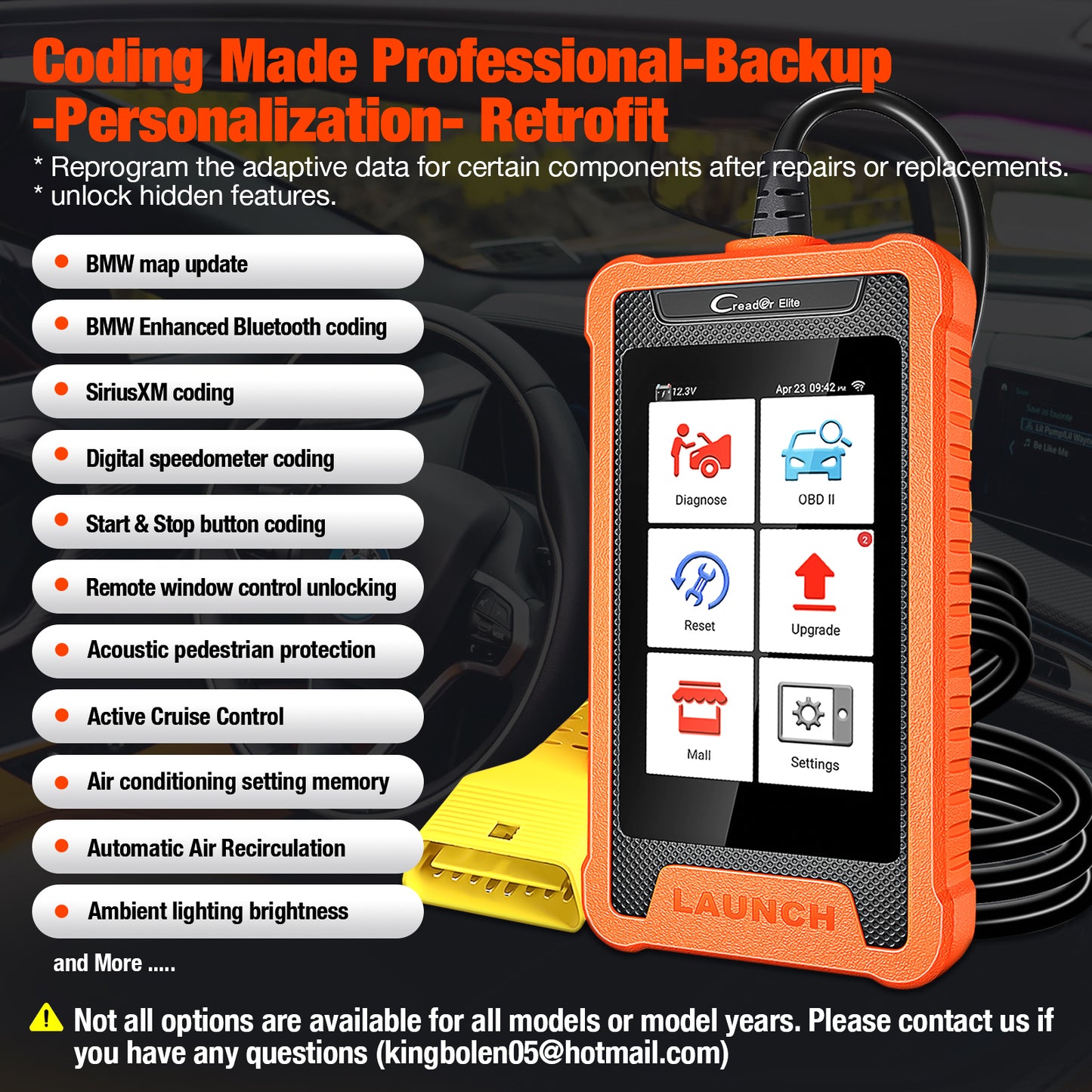 New Version  X431 Elite Obd Obd2 Scanner Fault Code Reader Automotive Diagnostic OBD2 for BMW