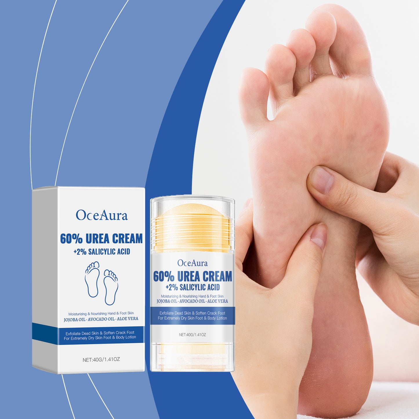 OceAura Moisturizing Anti-Cracking Foot Cream Moisturizing Foot Skin Care Heel Body Skin Care