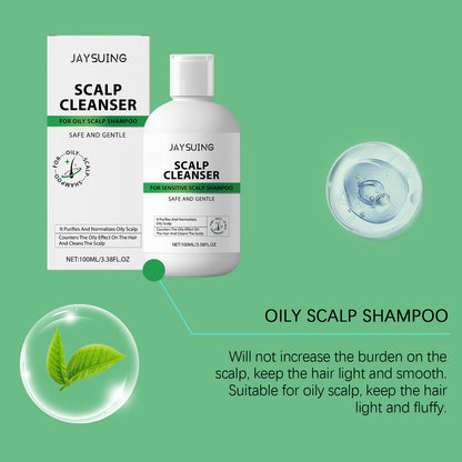 Jaysuing Oil Control Scalp Care Shampoo Moisturizing Repairing & Nourishing Dry and Manic Smooth Shampoo