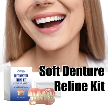 Oralhoe Dental Veneers Denture Covers Orthodontic Teeth Gap Filler Braces Dental Correction Denture Kit