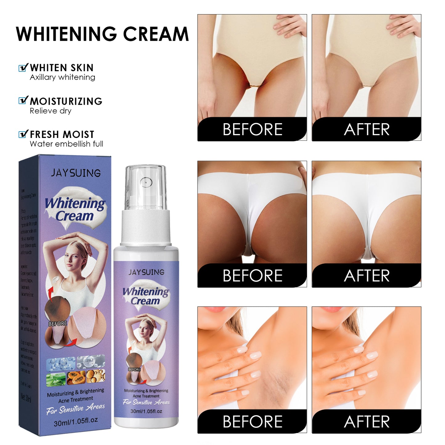 Jaysuing Blackening Lotion Spray Melanin Removal Repair Joint Black Moisturizing Whitening Skin Lotion