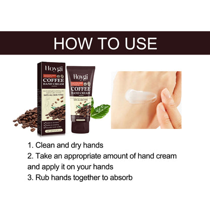 Hoygi Coffee Hand Cream Repair Hand and Body Skin Dead Skin Dryness Improve Roughness Smooth Skin