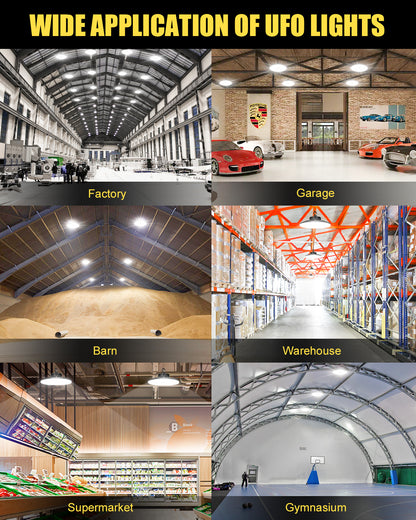 High Bay Light Warehouse Shop Lighting Suspended 50W 80W 100W 150W 200W Aluminum LED Highbay Light